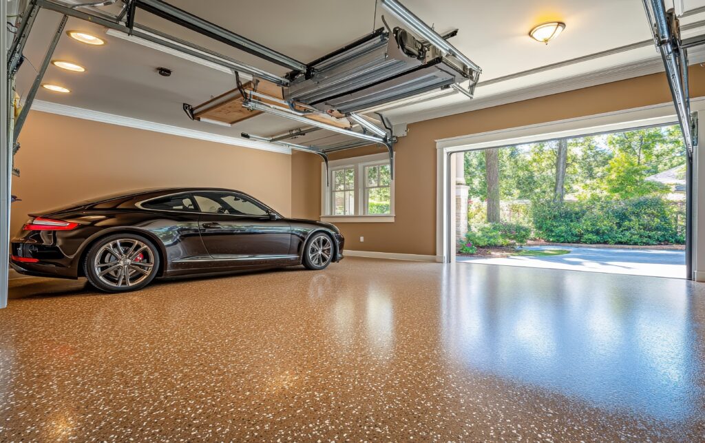 Polyaspartic vs. Epoxy Garage Floor Coating 1 spacious garage offering ample storage options (1)